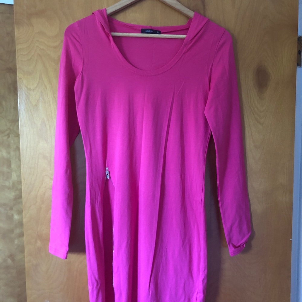 Pink long dress